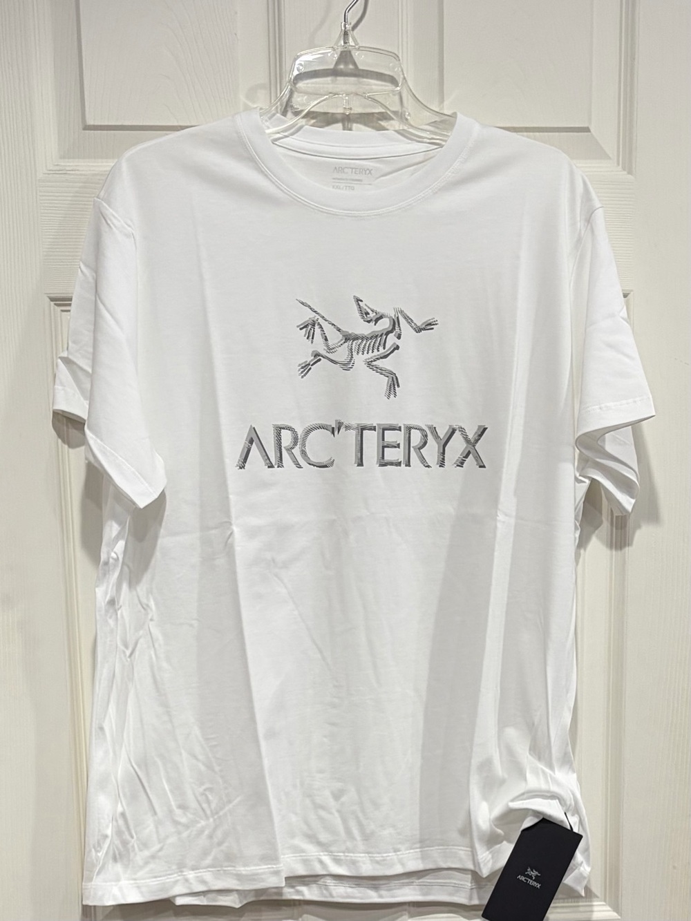 Arc’teryx Women's XXL Arc'Word Cotton T-Shirt White Light Grey NWT